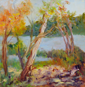 By the River    Oil  Original/Prints Available