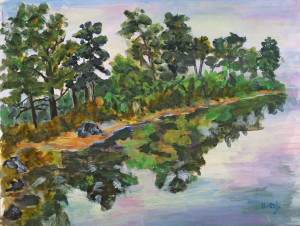 Knickercane Park   Acrylic Original/Prints Available