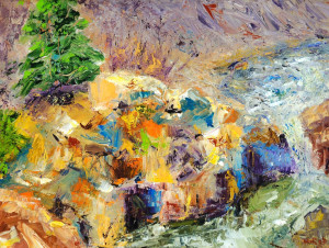 Rushing Water  Oil Original/Prints Available