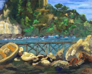 Sorrento Marina Grande  Gouache Original/Prints Available